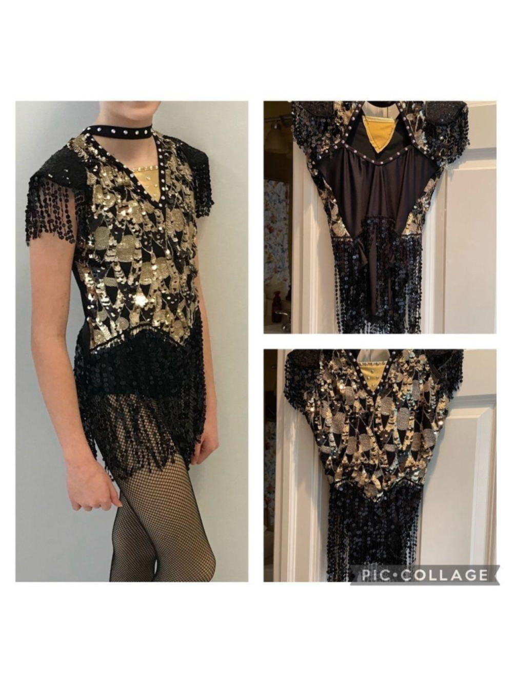 Glamour Dance Costume, size Child large, EUC